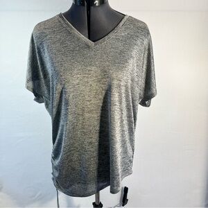 Simply Vera Vera Wang Short Sleeve Top Women’s Large Gray
